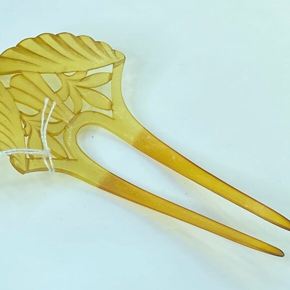Vintage Japanese hair comb hair pin kanzashi geisha hair accessory 6x3\